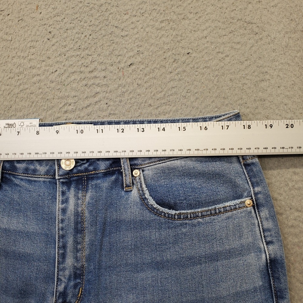 Seven7 Jeans Womens 10 Blue Denim Stretch 5-Pocket High Rise Loose Straight Leg - Picture 6 of 11